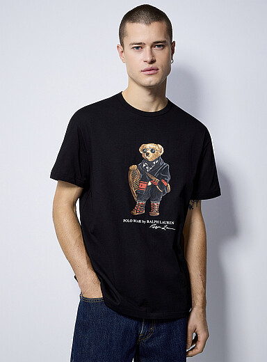 Polo Ralph Lauren: Le t-shirt ourson hivernal Noir pour homme