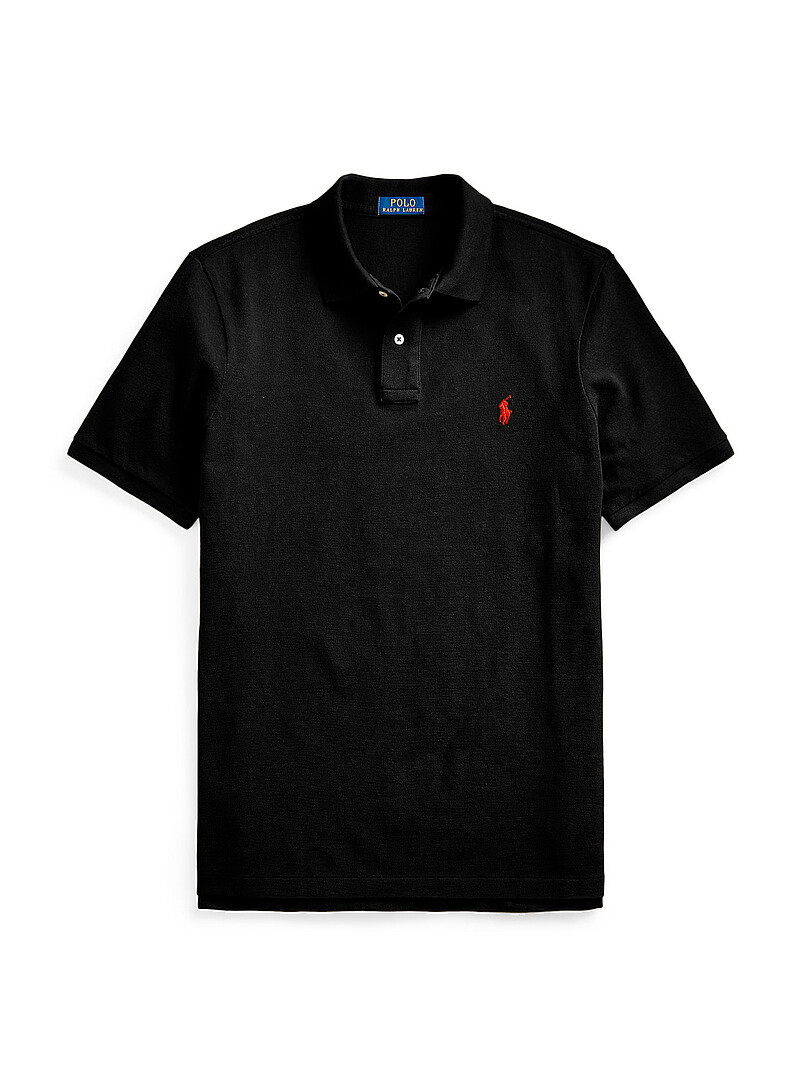 Polo Ralph Lauren Navy/Midnight Blue Embroidered rider piqu&eacute; polo <b>Classic fit</b> for men