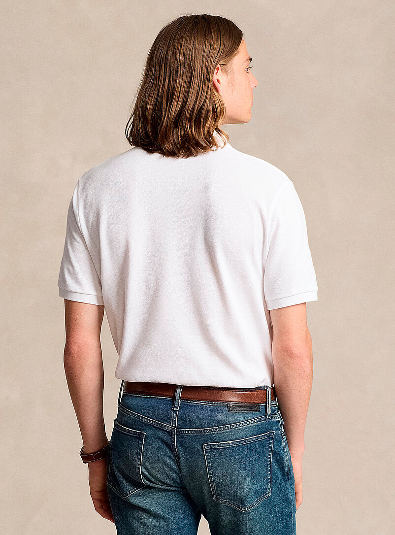 Polo Ralph Lauren: Le polo piqu&eacute; cavalier brod&eacute; <b>Coupe classique</b> Bleu marine - Bleu nuit pour homme