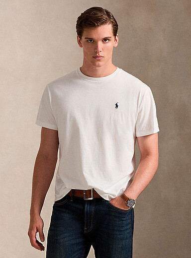 Le t-shirt cavalier brod&eacute; <b>Coupe classique</b>