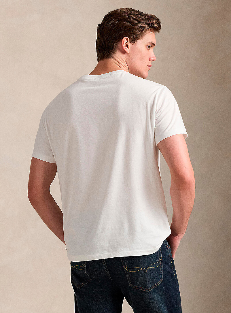 Polo Ralph Lauren: Le t-shirt cavalier brod&eacute; <b>Coupe classique</b> Noir pour homme
