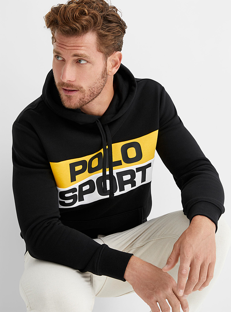 Polo Ralph Lauren Black Block Polo Sport hoodie for men