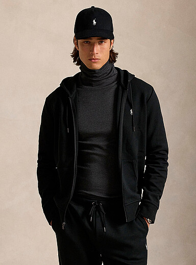 Polo Ralph Lauren: Le kangourou zipp&eacute; Performance Noir pour homme