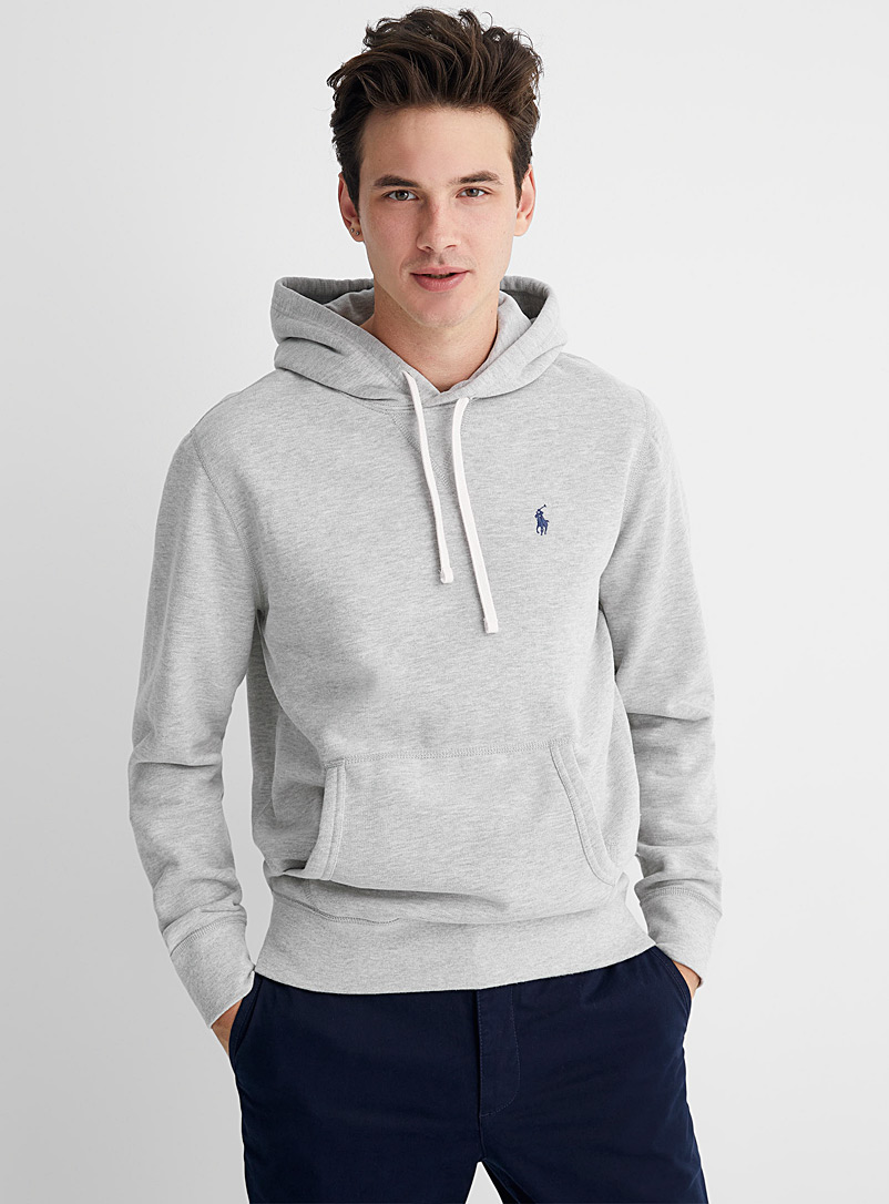 Polo Ralph Lauren Grey Polo emblem hoodie for men