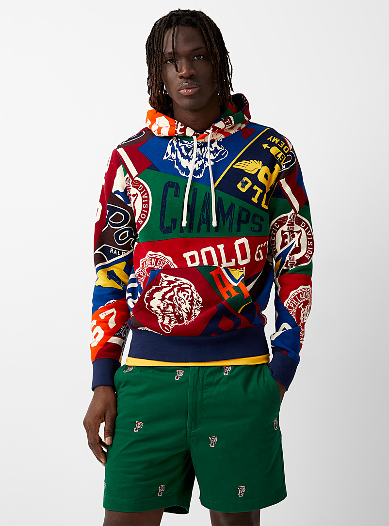 Polo Ralph Lauren Assorted Varsity mosaic hoodie for men