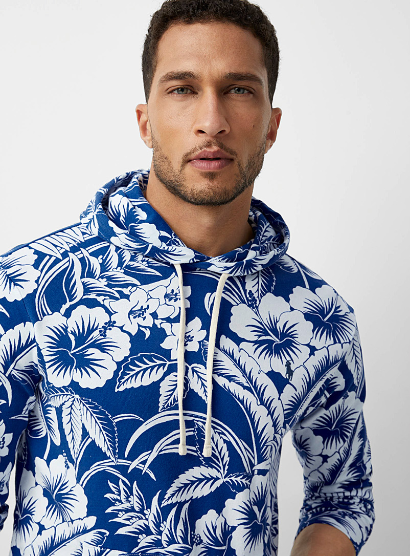 Polo Ralph Lauren Blue Tropical flower hoodie for men
