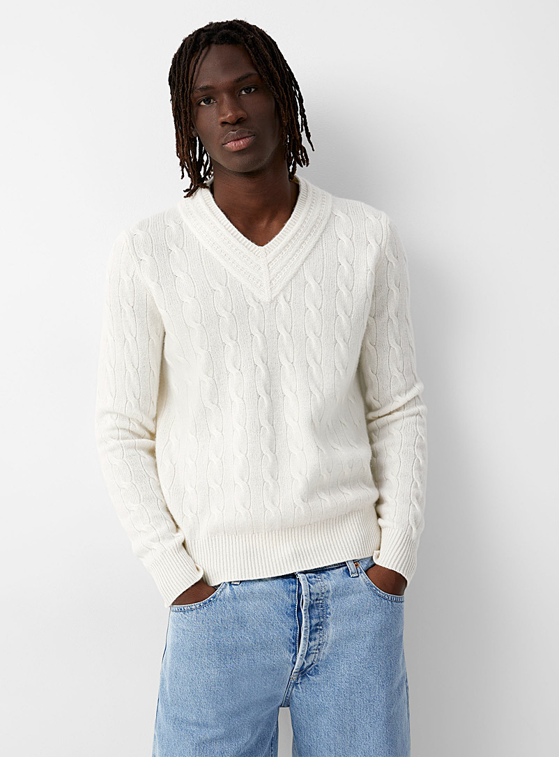 Twisted cable pure cashmere sweater | Polo Ralph Lauren | Shop Men's  Cashmere Sweaters Online | Simons
