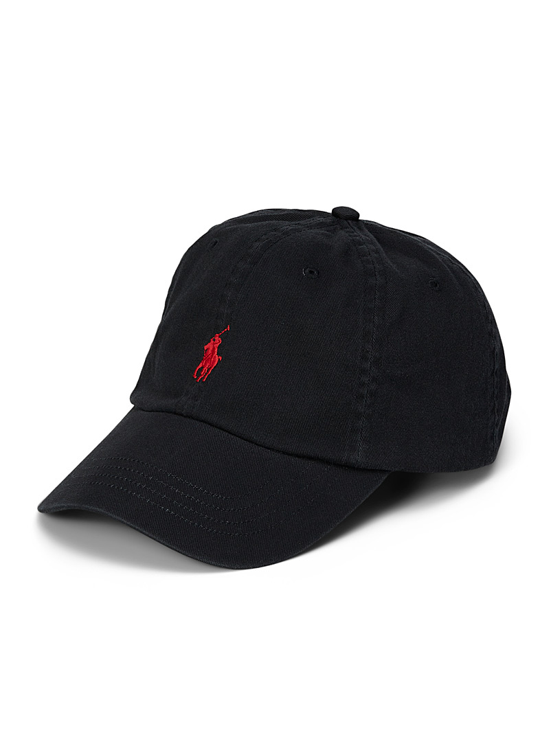 Polo Ralph Lauren Black Polo emblem cap for women