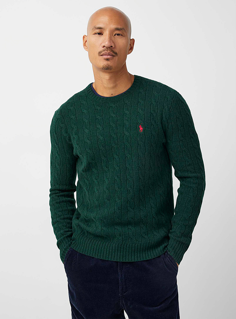 Twisted-cable touch of cashmere sweater | Polo Ralph Lauren | Shop Men's  Cashmere Sweaters Online | Simons