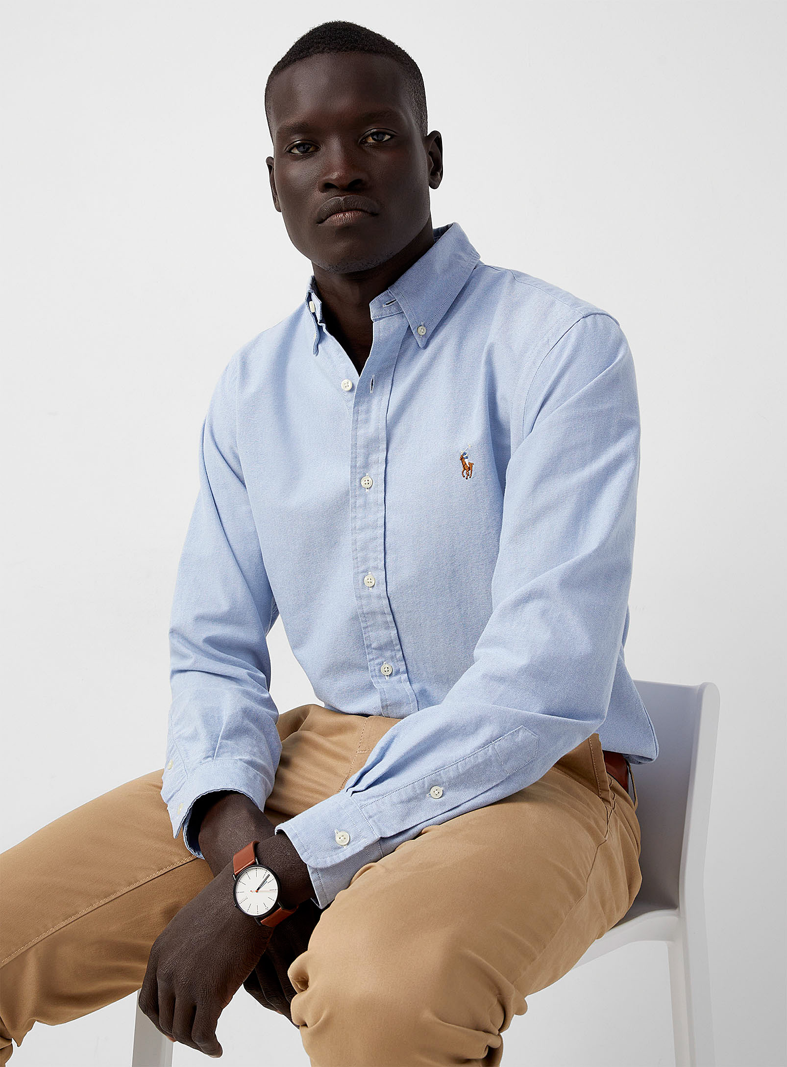 Polo shirt Ralph Lauren - Men's Oxford Comfort fit (Men, Blue, | Square One
