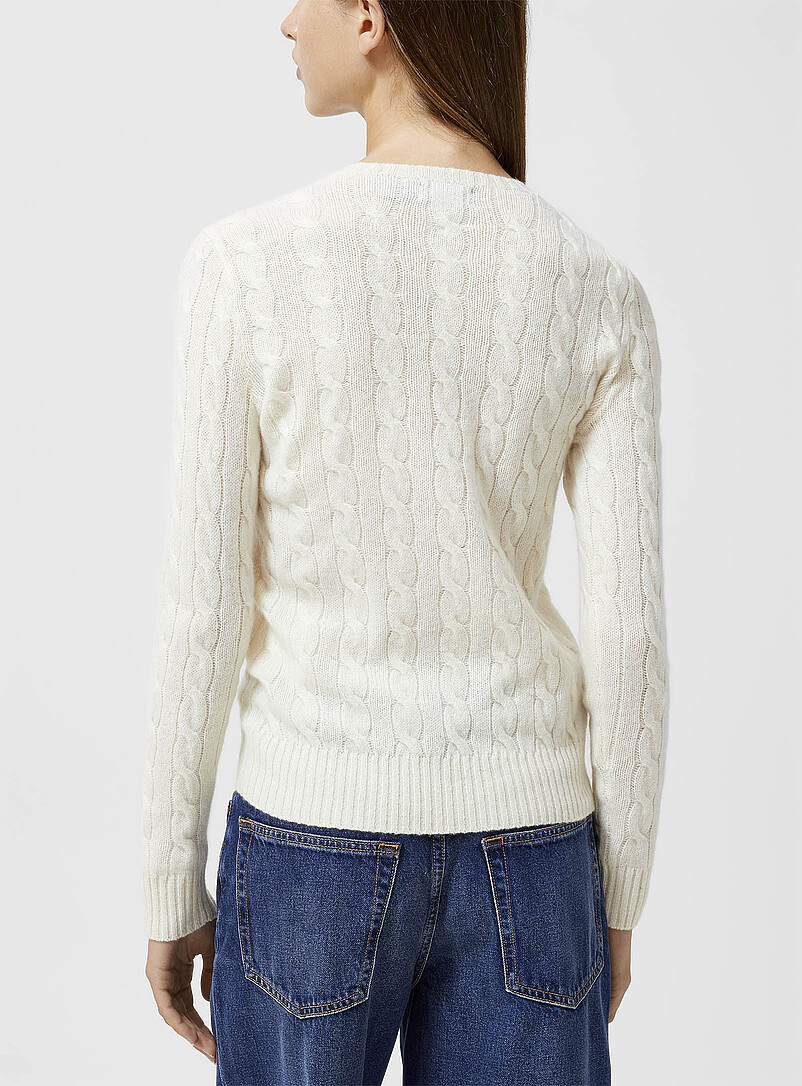 Embroidered logo wool and cashmere sweater product image 2