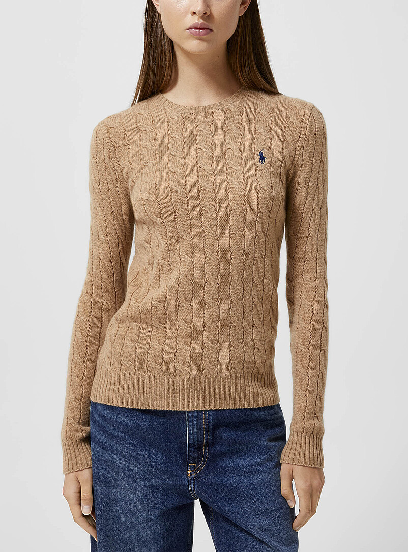 Embroidered Logo Wool And Cashmere Sweater