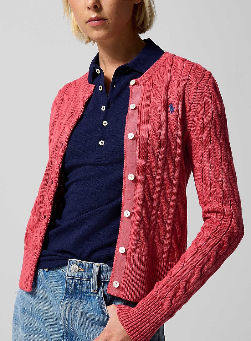 Pure cotton cable-knit cardigan product image 2