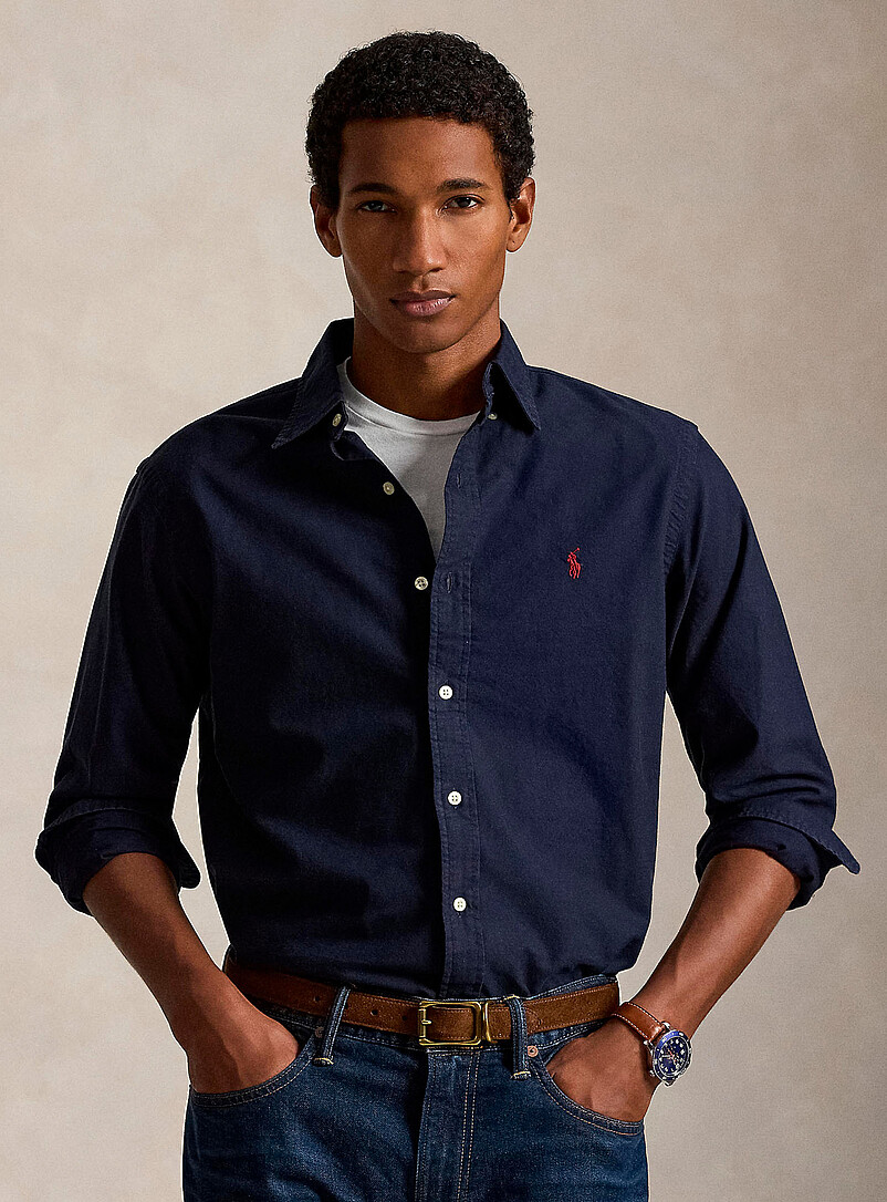 Garment-dyed Oxford shirt Classic fit product image (primary)