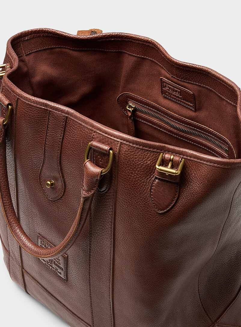 Heritage leather tote bag product image 3
