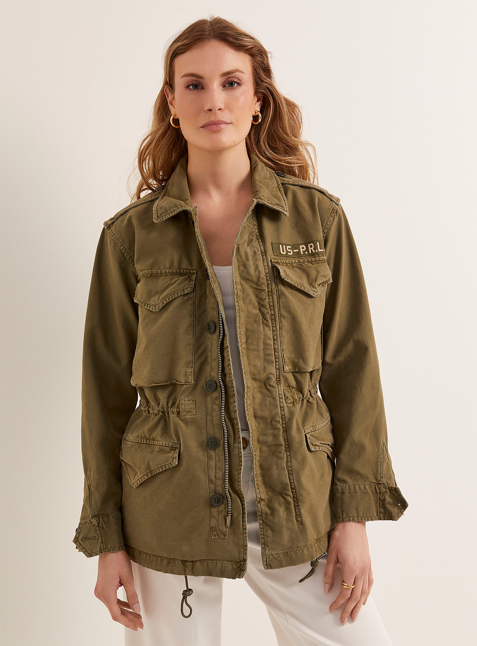Polo Ralph Lauren Military-style Jacket In Mossy Green