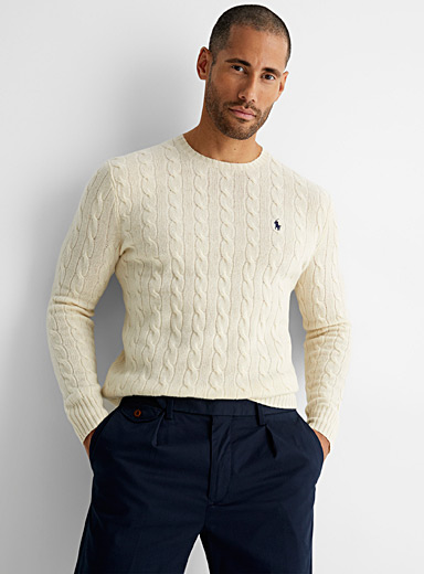 Twisted cable sweater | Polo Ralph Lauren | Shop Men's Crew Neck Sweaters  Online | Simons