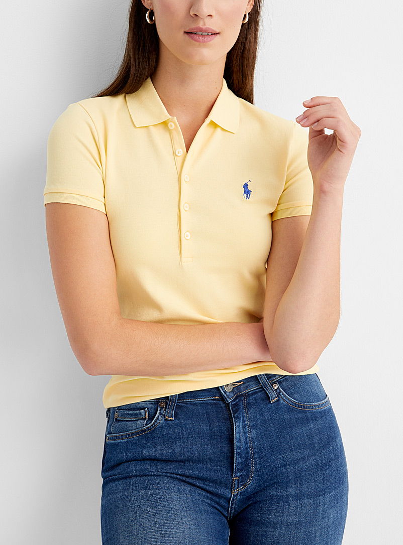yellow ralph lauren shirt womens