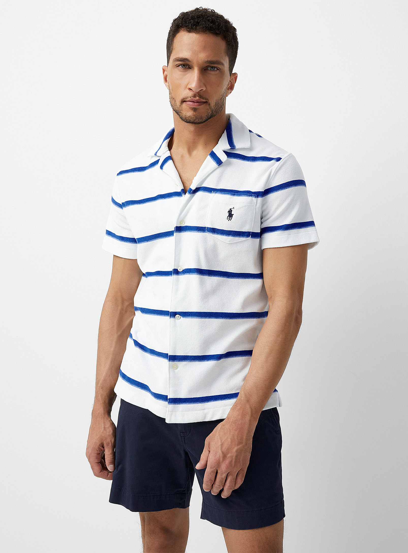 Polo shirt Ralph Lauren - Men's Ultramarine stripe terry