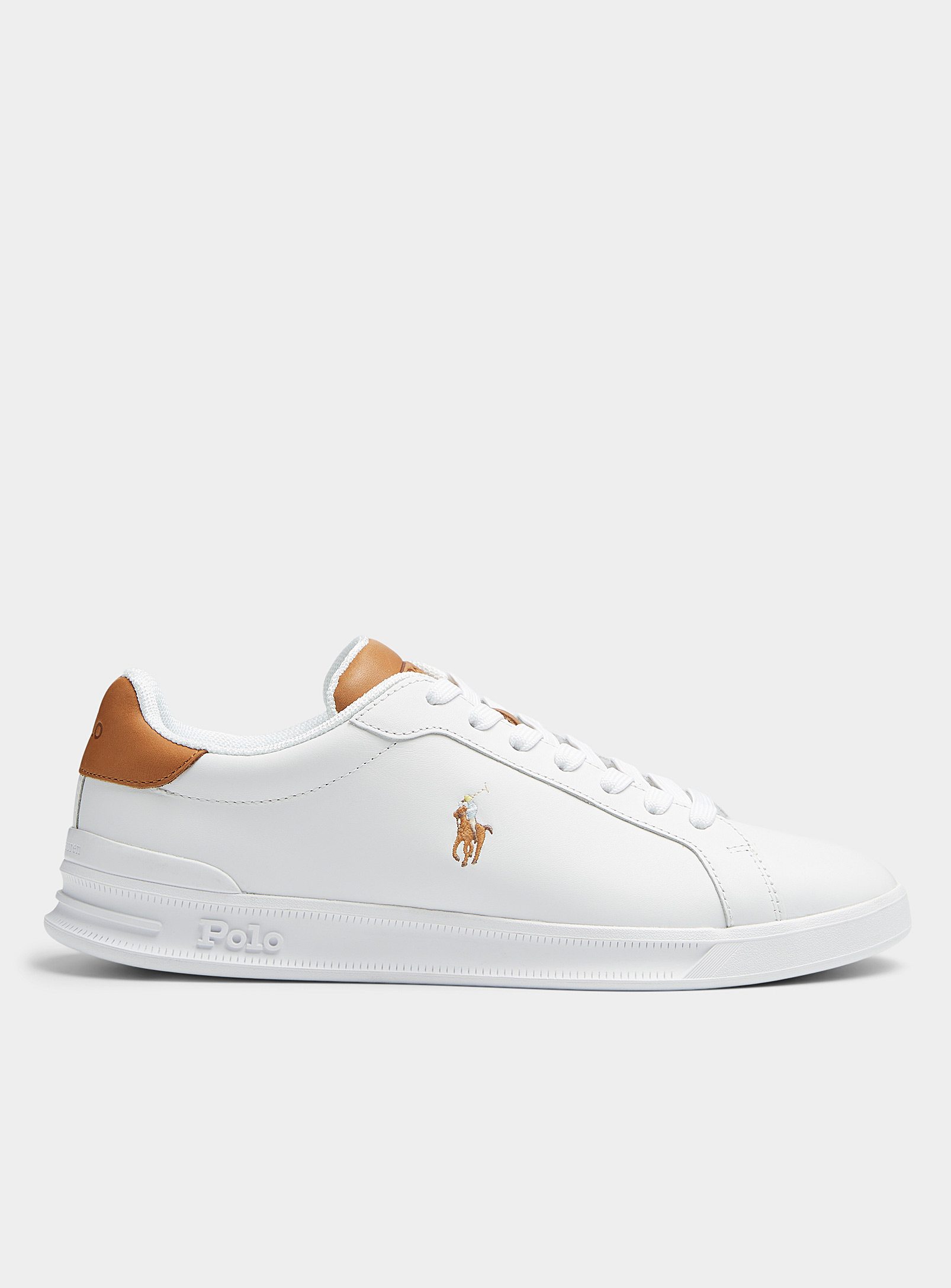 Shop Polo Ralph Lauren Heritage Court Ii Sneakers Men In Patterned White