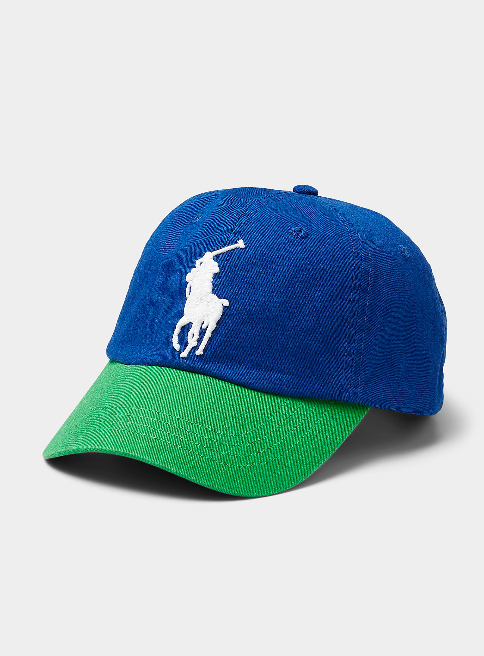 Polo Ralph Lauren Oversized Pony-logo Cap In Slate Blue