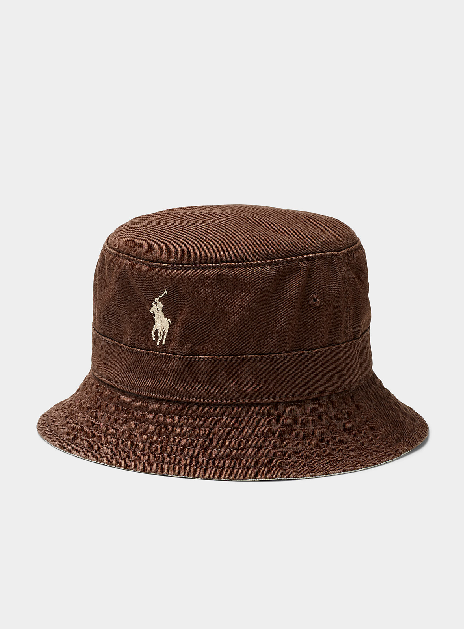 Polo Ralph Lauren - Men's Embroidered logo pure cotton bucket hat