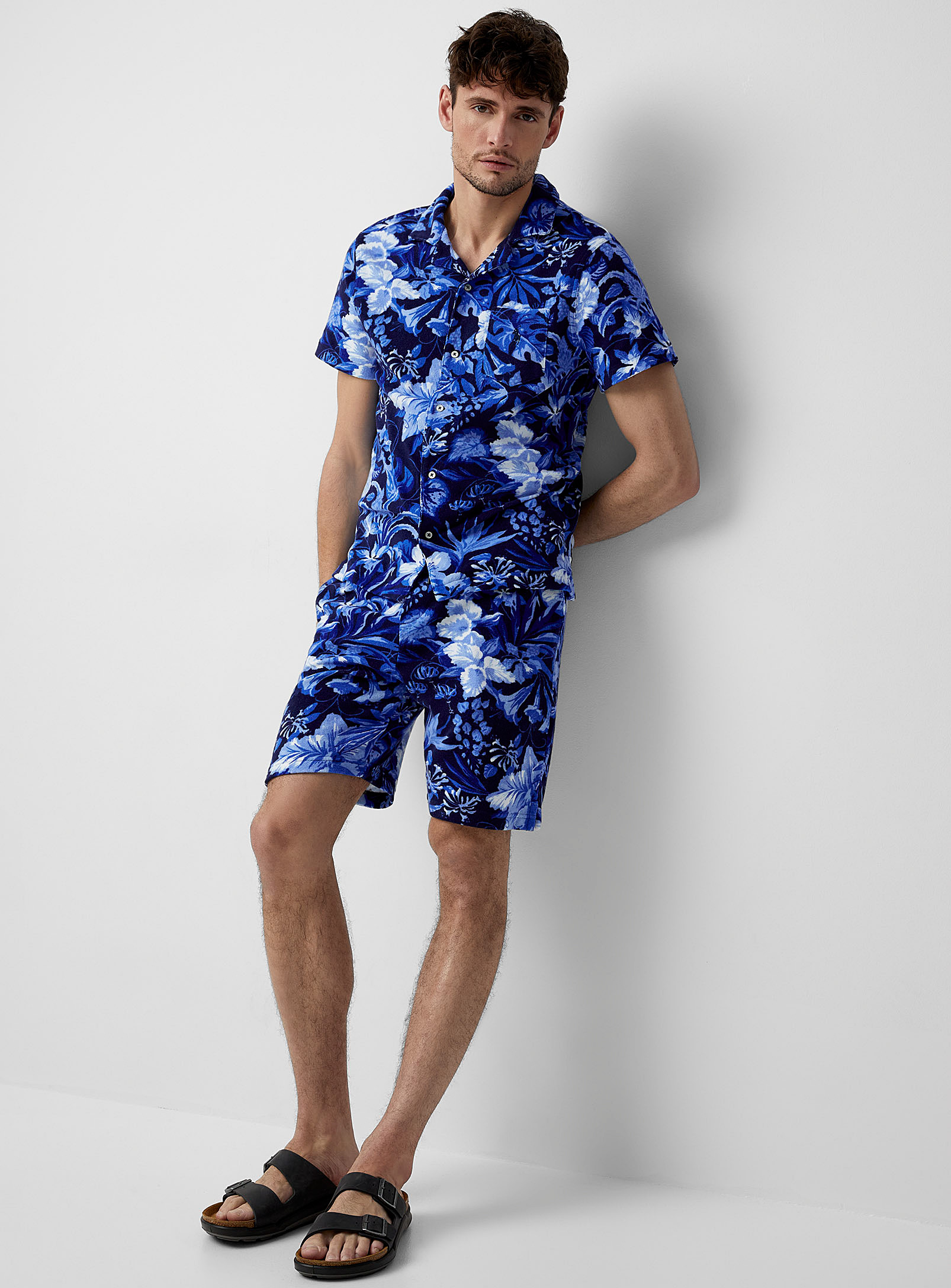 Polo Ralph Lauren - Men's Blue flower terry Bermuda Shorts