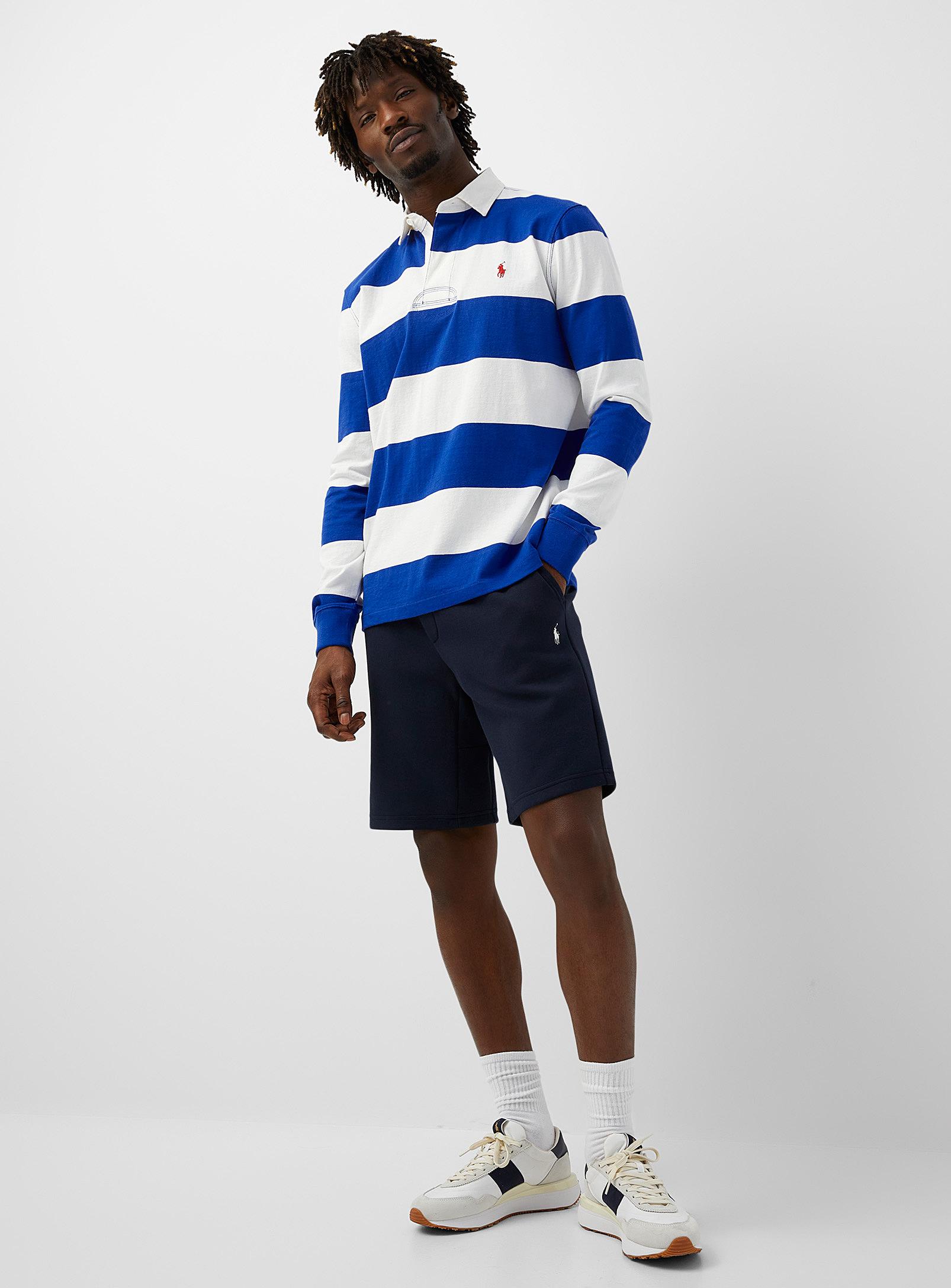 Polo Ralph Lauren - Men's Embroidered logo structured jersey Bermuda Shorts