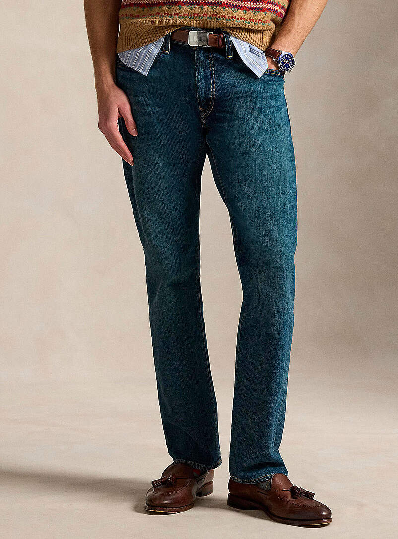 The Hampton faded-blue jean Straight fit product image (primary)