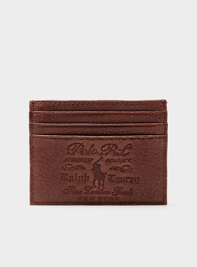 Heritage Logo Leather Card Holder