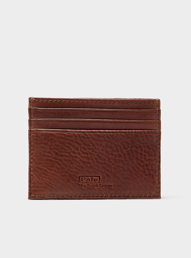 Heritage logo leather card holder product image 2
