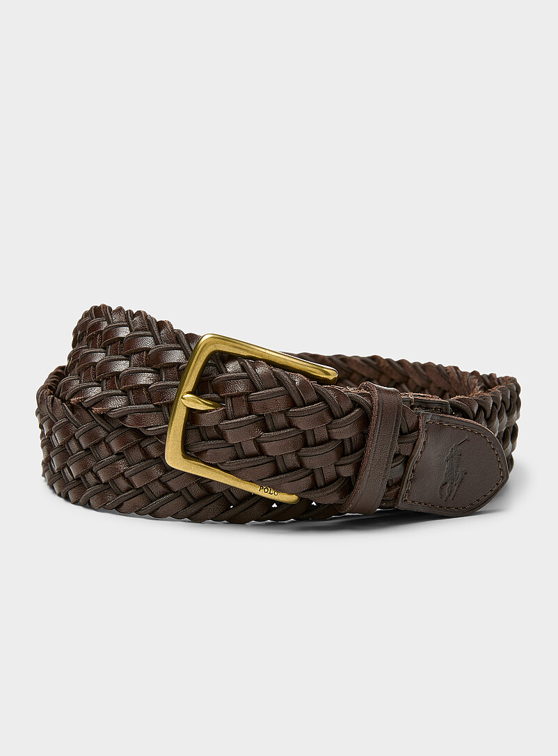 Coffee Braided Belt