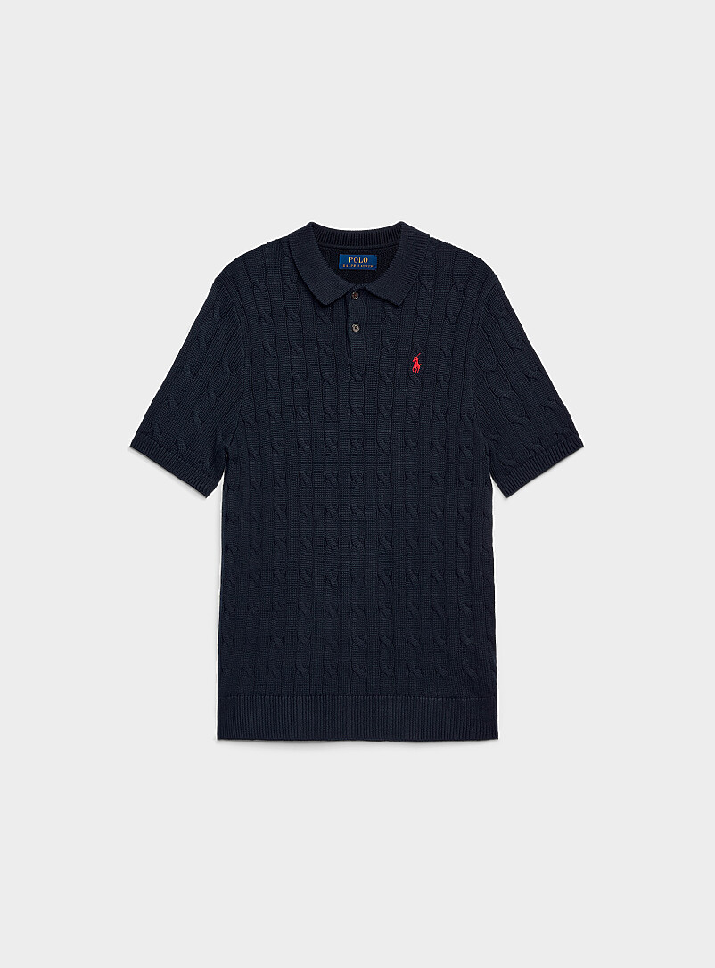 Twisted-cable knit polo sweater | Polo Ralph Lauren | | Simons