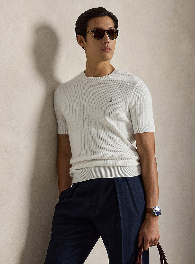 Minimalist flat ribbing sweater product image (primary)