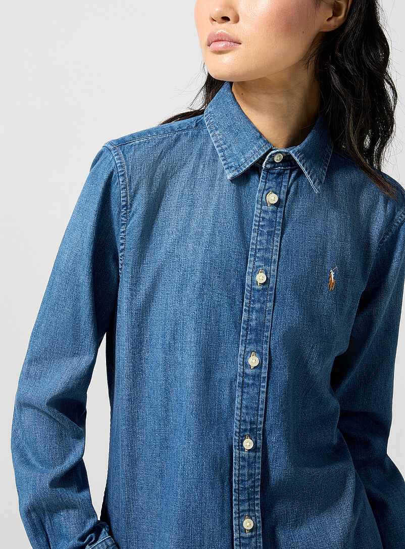 Long denim shirt product image 2
