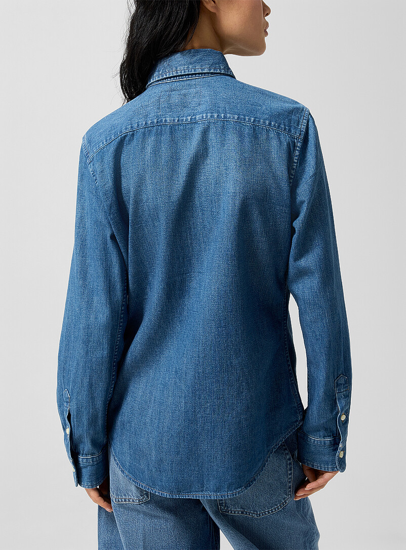 Long denim shirt product image 3