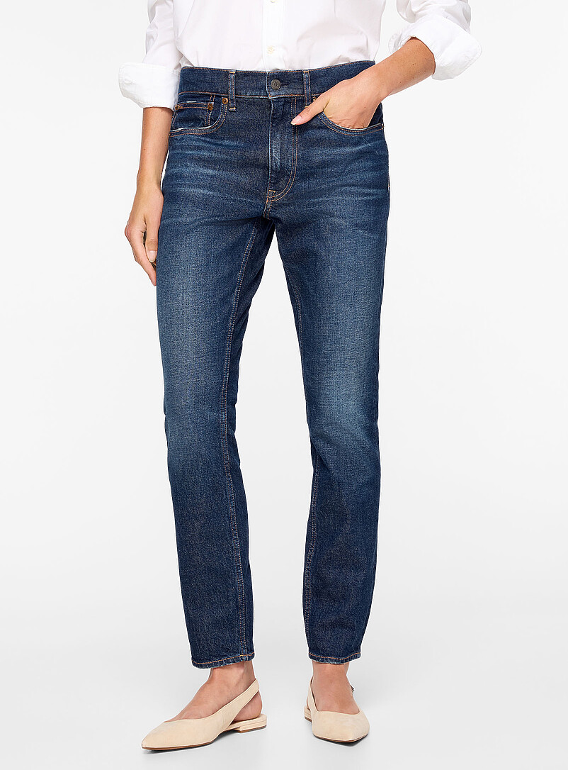Straight-leg blue jean product image 2