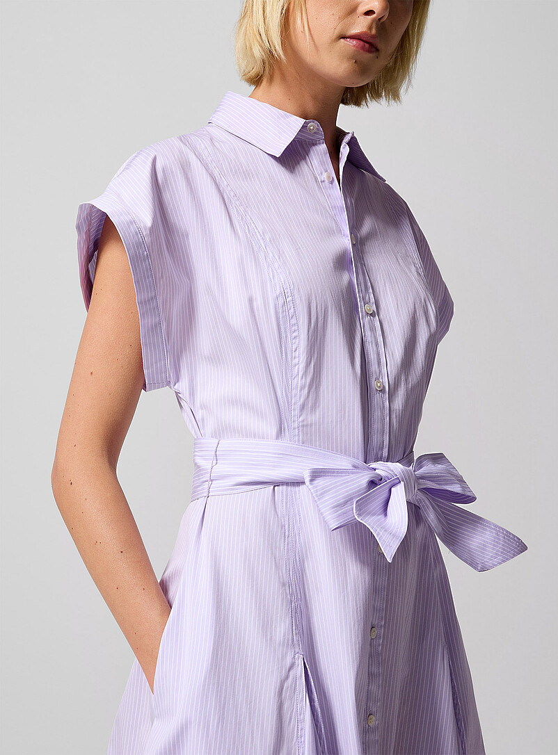 Striped poplin shirtdress product image 2