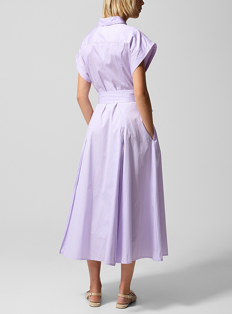 Striped poplin shirtdress product image 3