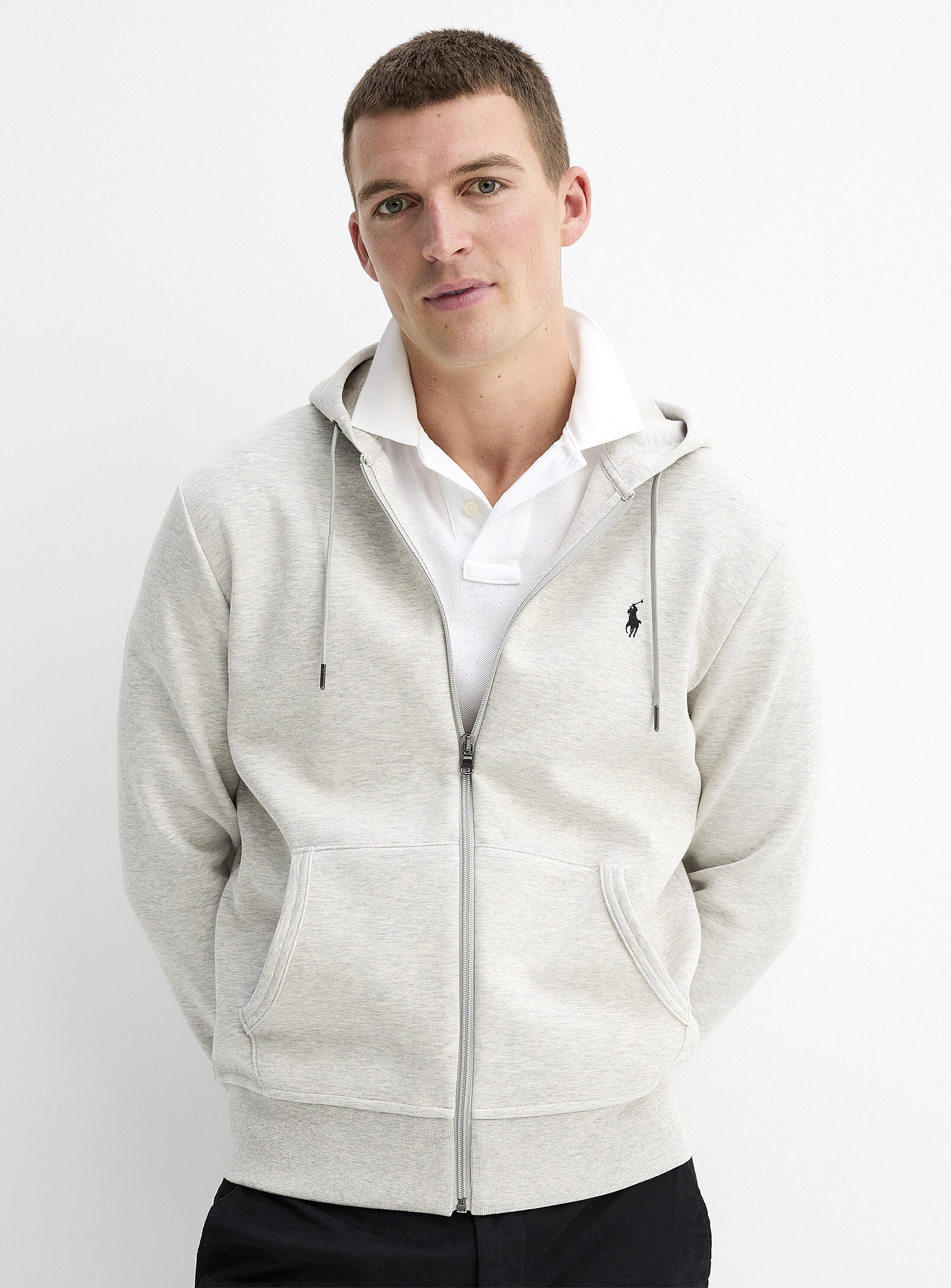 Polo Ralph Lauren - Performance zip-up hoodie (Men, Black, MEDIUM)