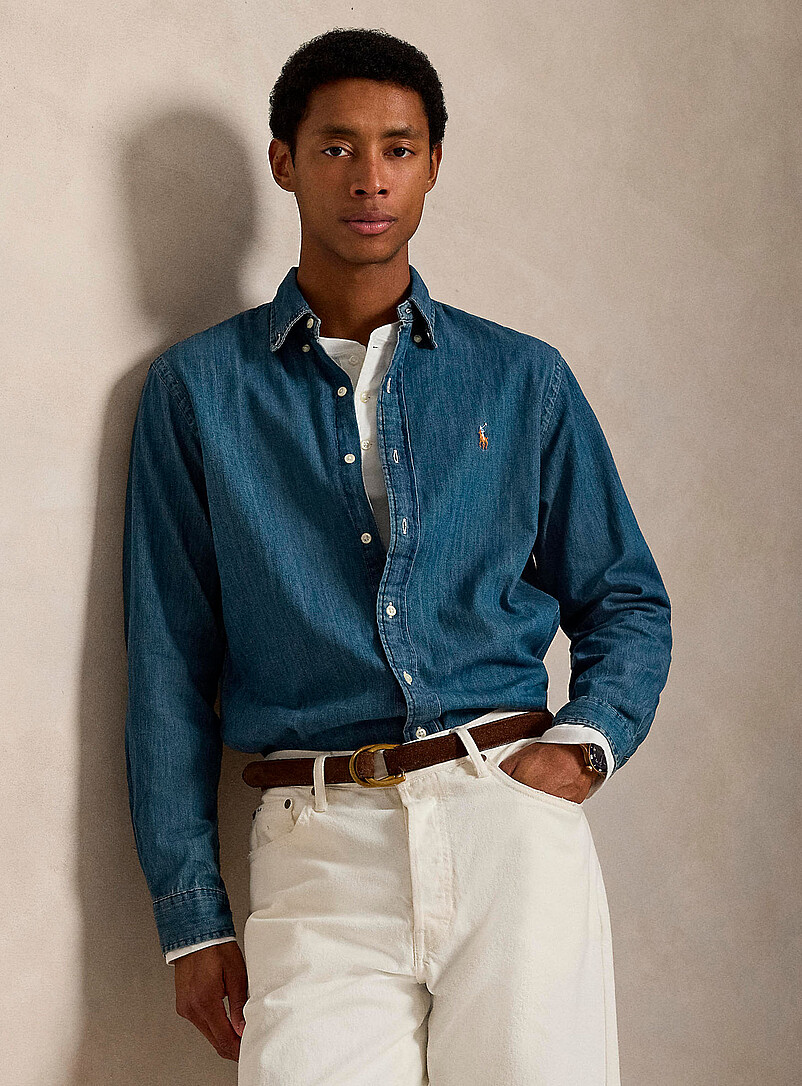 Lightweight denim shirt Classic fit product image (primary)