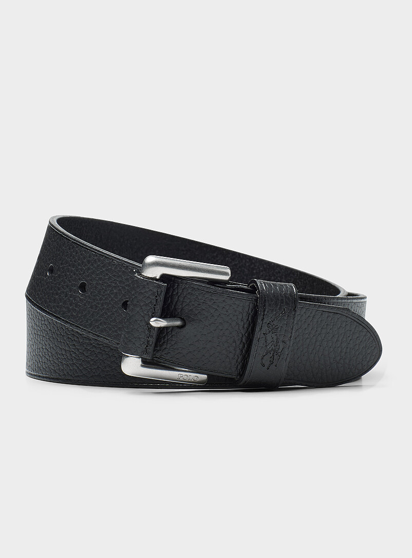 Textured Leather Belt