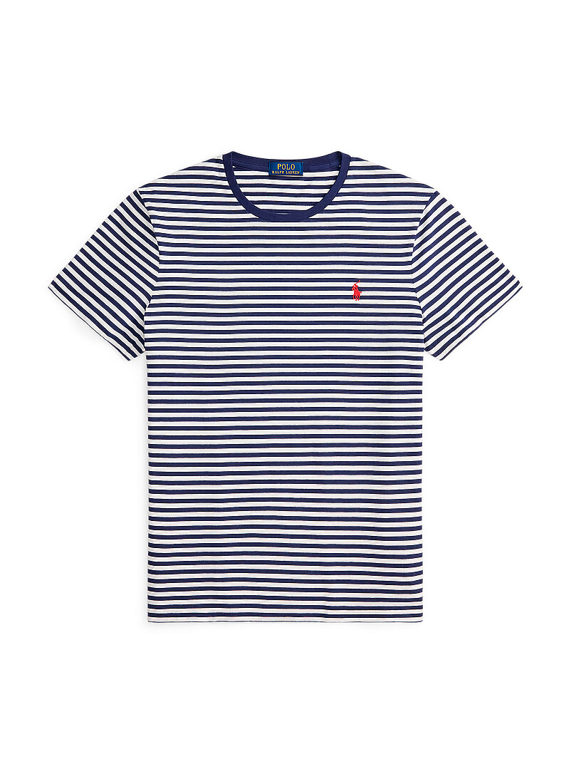 Embroidered rider dual-stripe T-shirt product image 3
