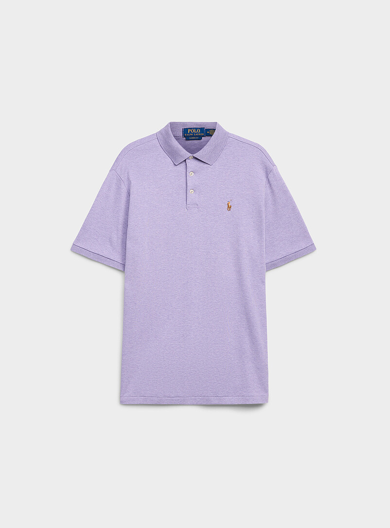 Heather Lavender Jersey Polo
