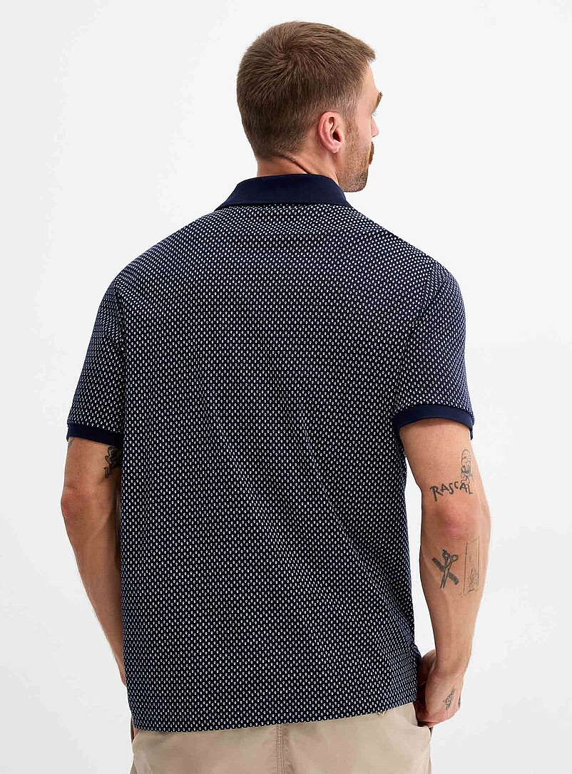 Mosaic mini-pattern jersey polo product image 2
