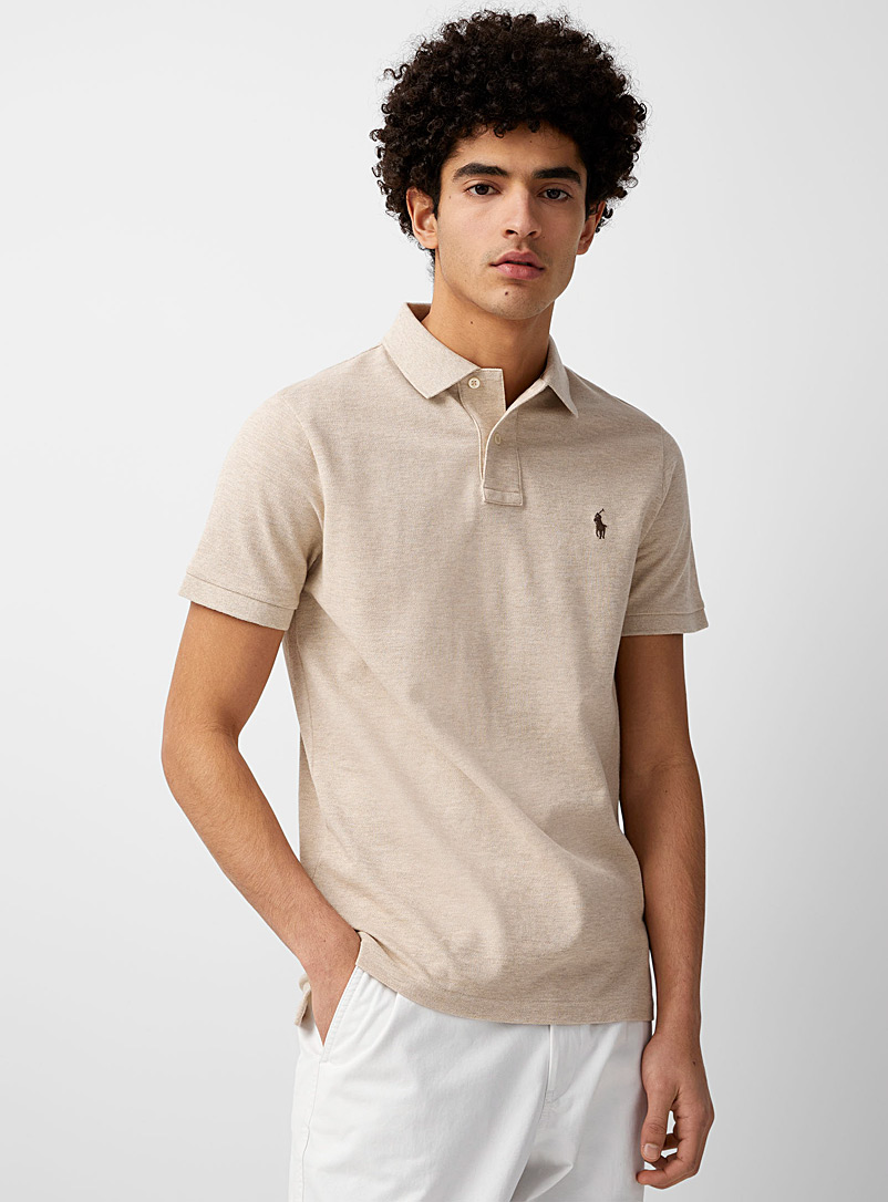 Polo coupe ajustée en piqué Ralph Lauren Homme Vêtements Tops & T-shirts T-shirts Polos 