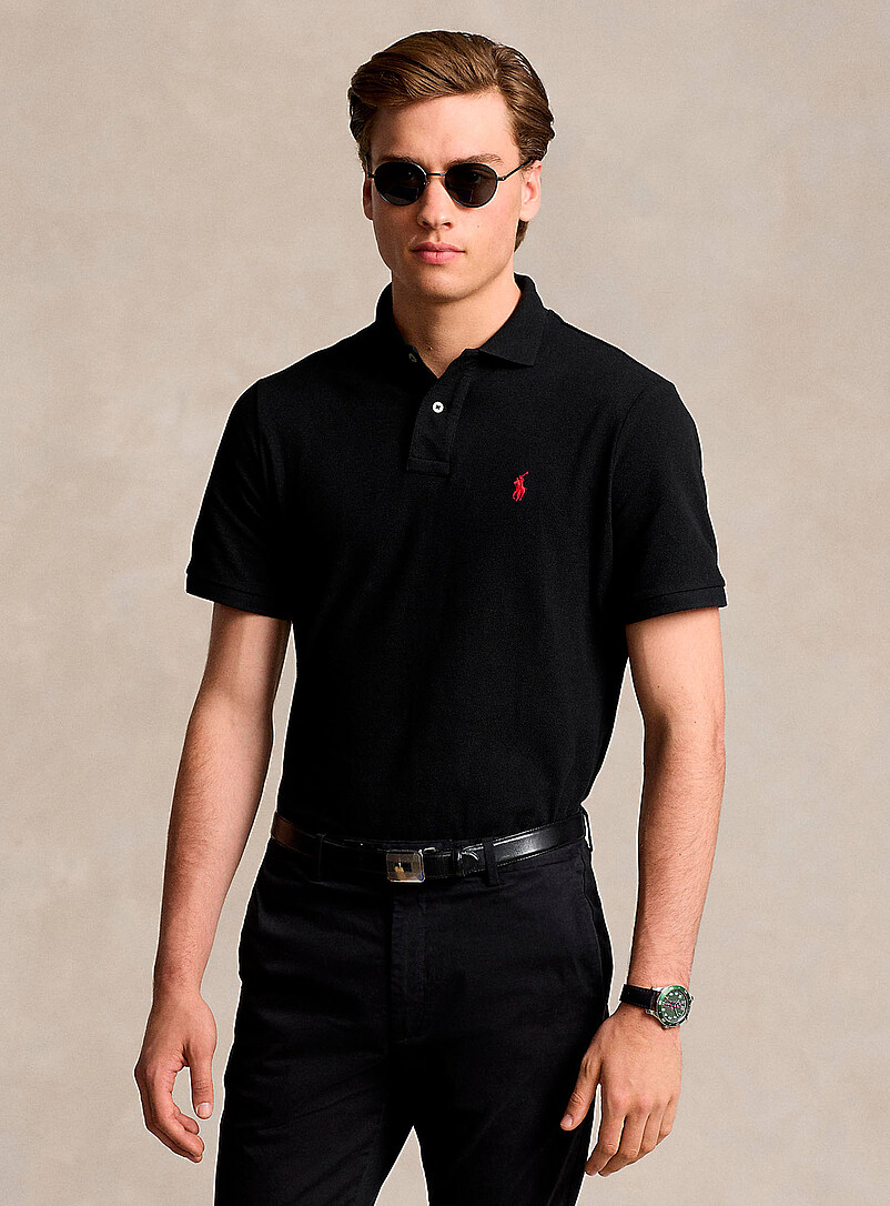 Embroidered Rider Piqué Polo Classic Fit