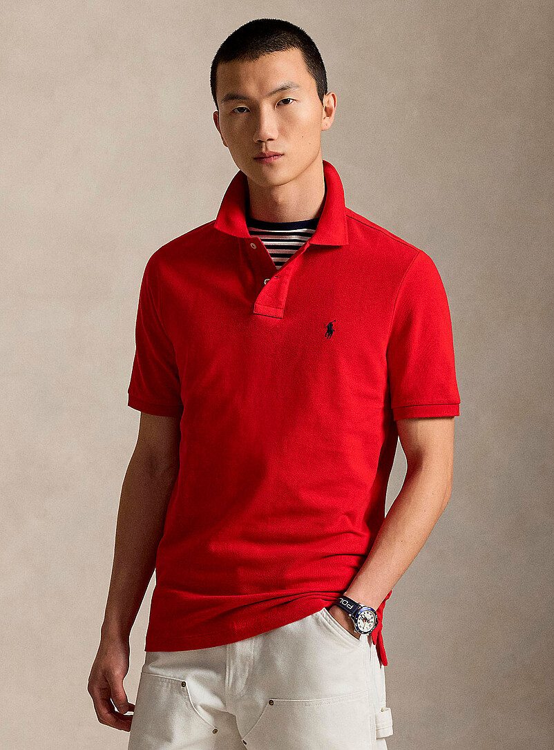Embroidered Rider Piqué Polo Classic Fit