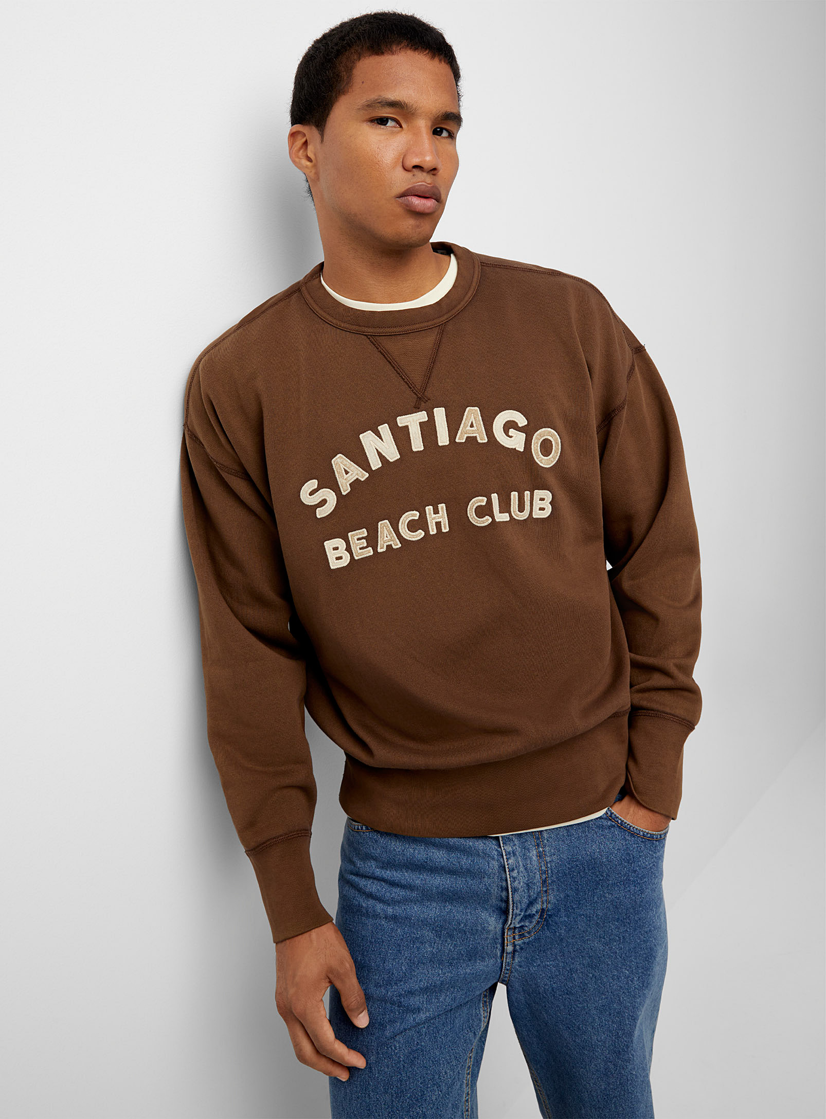 Polo Ralph Lauren Beach Club Sweatshirt In Brown