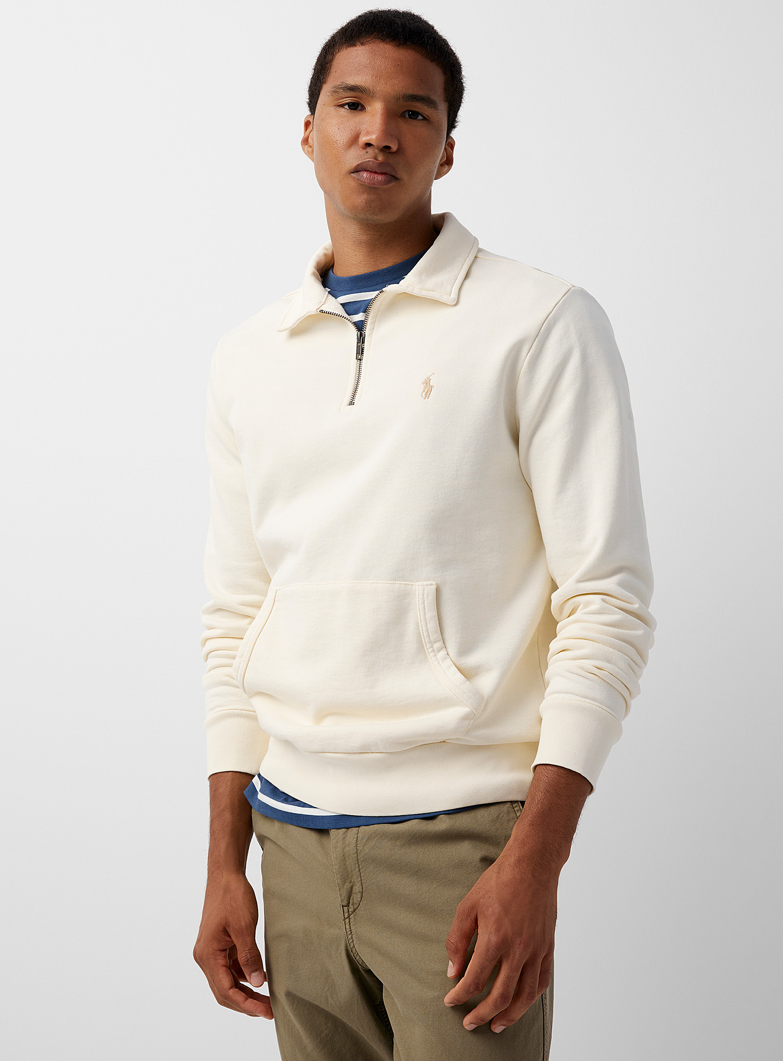 Polo Shirt Ralph Lauren - Men's Zip-up point-collar sweatshirt